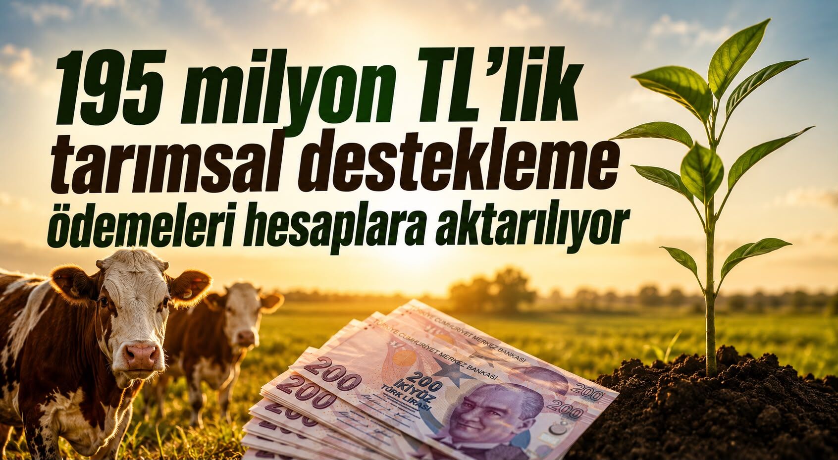 195 Milyon TL'lik Tarımsal Destekleme Ödemeleri Hesaplara Aktarılıyor!