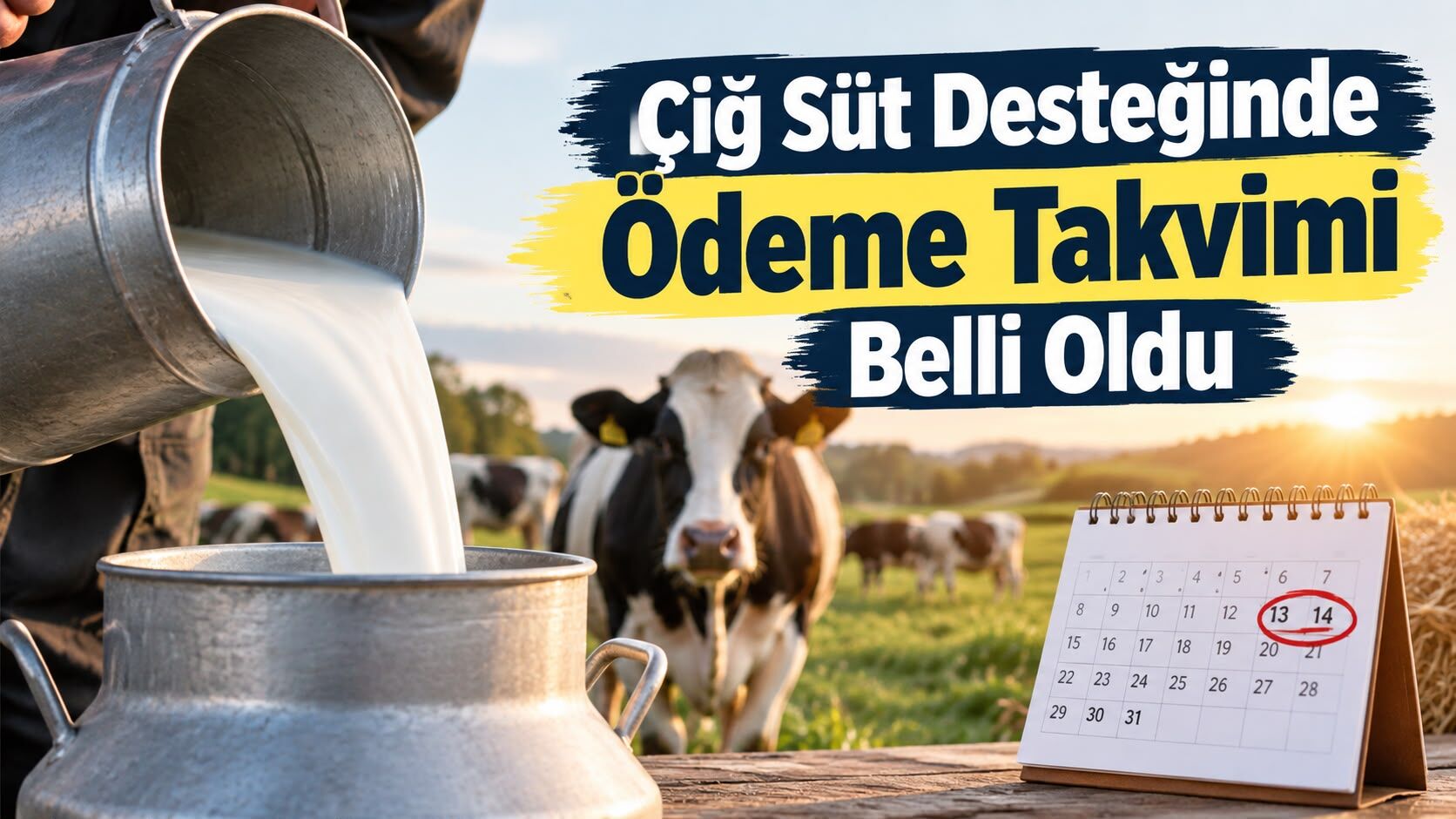 Çiğ Süt Desteğinde Ödeme Takvimi Belli Oldu