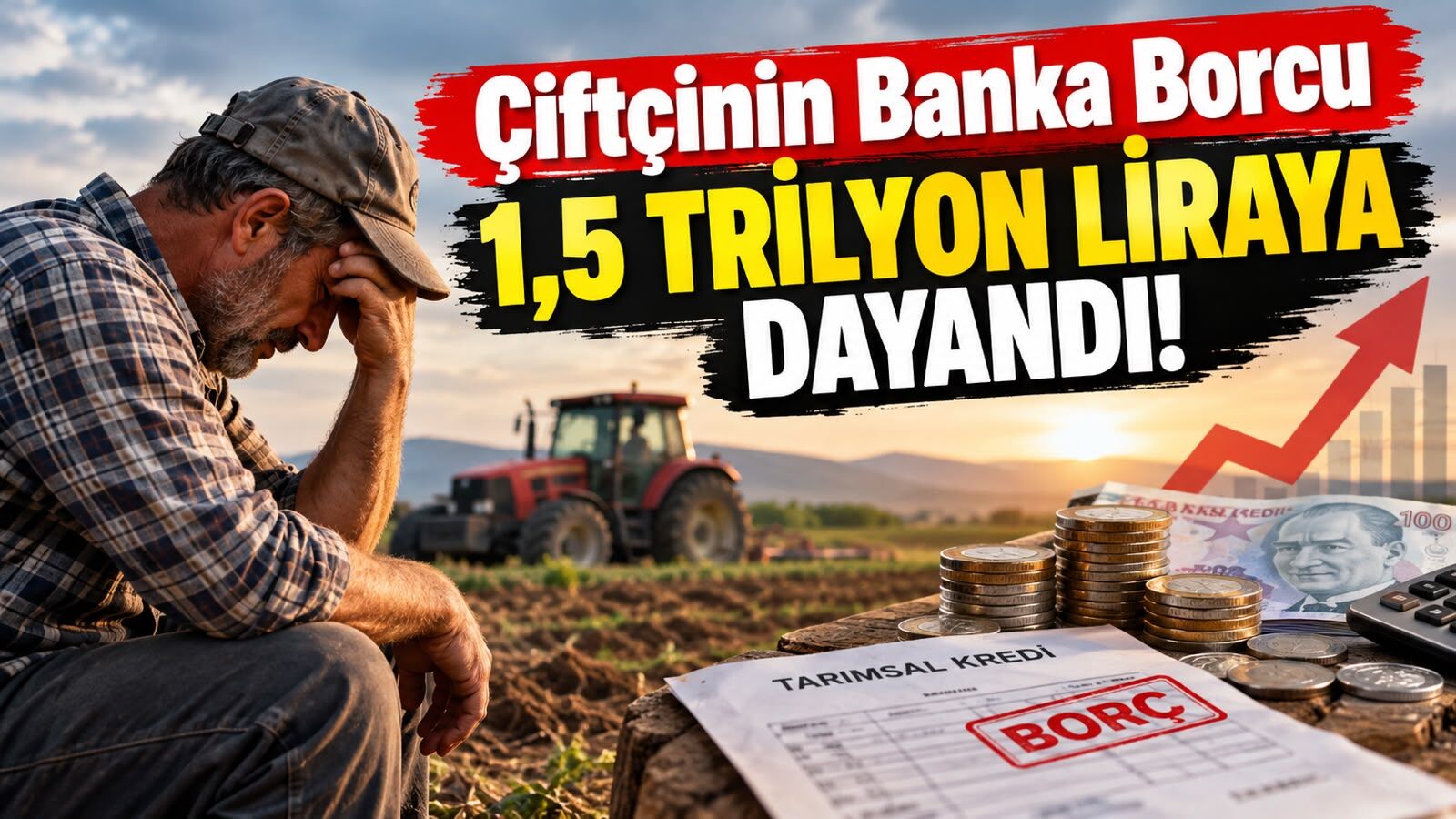 Çiftçinin Banka Borcu 1,5 Trilyon Liraya Dayandı!