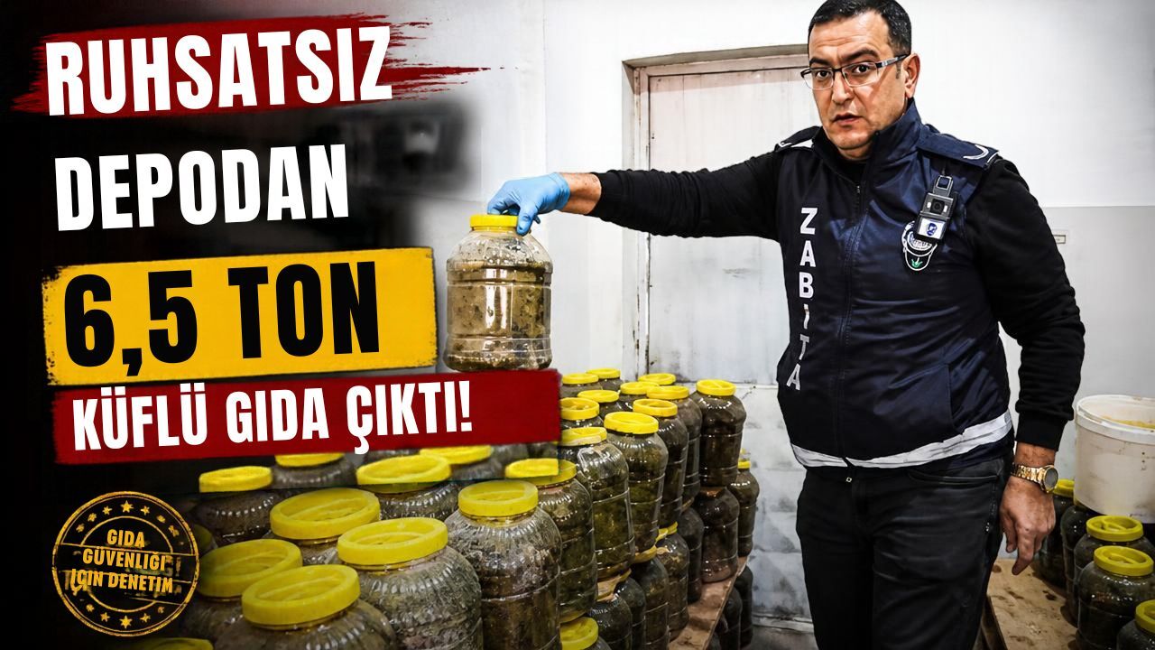 Ruhsatsız Depodan 6,5 Ton Küflü Gıda Çıktı!