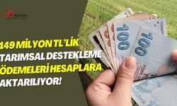 149 Milyon TL’lik Tarımsal Destekleme Ödemeleri Hesaplara Aktarılıyor!