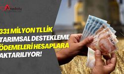 331 Milyon TL'lik Tarımsal Destekleme Ödemeleri Hesaplara Aktarılıyor!