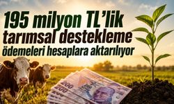 195 Milyon TL'lik Tarımsal Destekleme Ödemeleri Hesaplara Aktarılıyor!