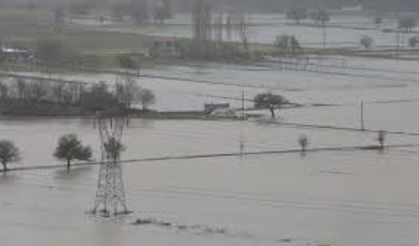 Sağanak Yağış Tarım Arazilerini Sular Altında Bıraktı!
