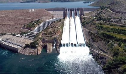 Keban Barajı’nda Su Seviyesi Yükseldi, Savaklar Açıldı