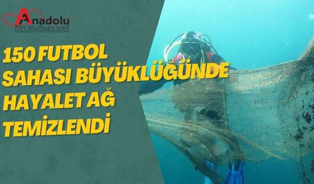 150 Futbol Sahası Büyüklüğünde Hayalet Ağ Temizlendi