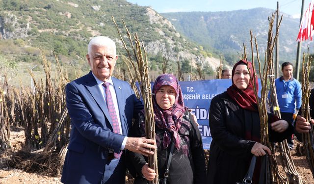 Büyükşehir’den Üreticiye Binlerce Fidan Desteği!