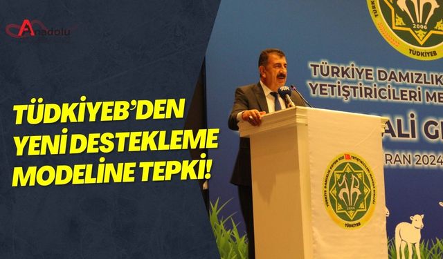 TÜDKİYEB’den Yeni Destekleme Modeline Tepki!