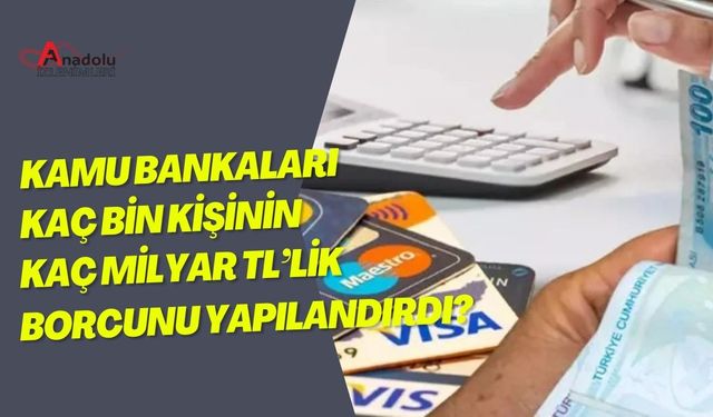 Kamu Bankaları Kaç Bin Kişinin Kaç Milyar TL’lik Borcunu Yapılandırdı?