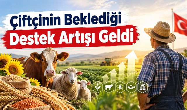 Çiftçinin Beklediği Destek Artışı Geldi