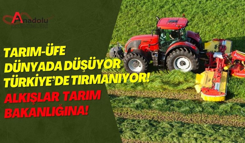 Tarım-ÜFE Dünyada Düşüyor Türkiye’de Tırmanıyor! Alkışlar Tarım Bakanlığına!