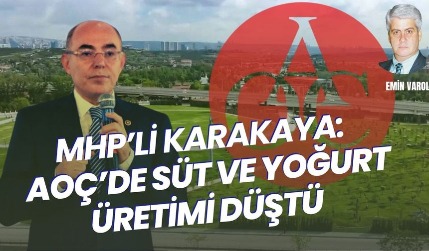 MHP’li Karakaya: AOÇ’de Süt ve Yoğurt Üretimi Düştü