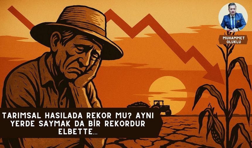 Tarımsal Hasılada Rekor mu? Aynı Yerde Saymak da Bir Rekordur Elbette…