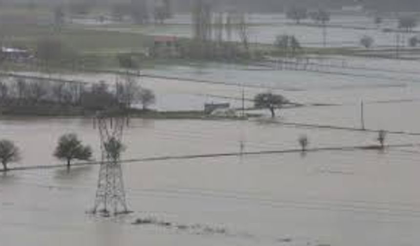 Sağanak Yağış Tarım Arazilerini Sular Altında Bıraktı!
