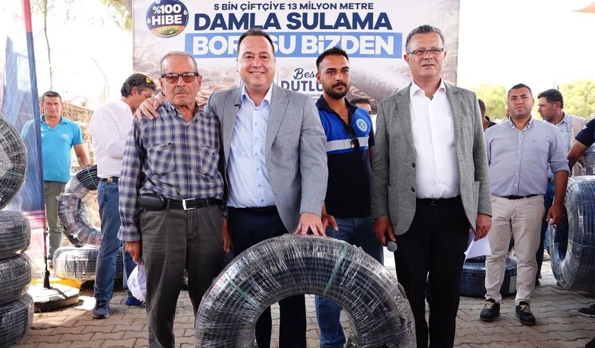 Tarıma 68 Milyon TL’lik Destek: 13 Milyon Metre Damla Sulama Borusu Dağıtılacak