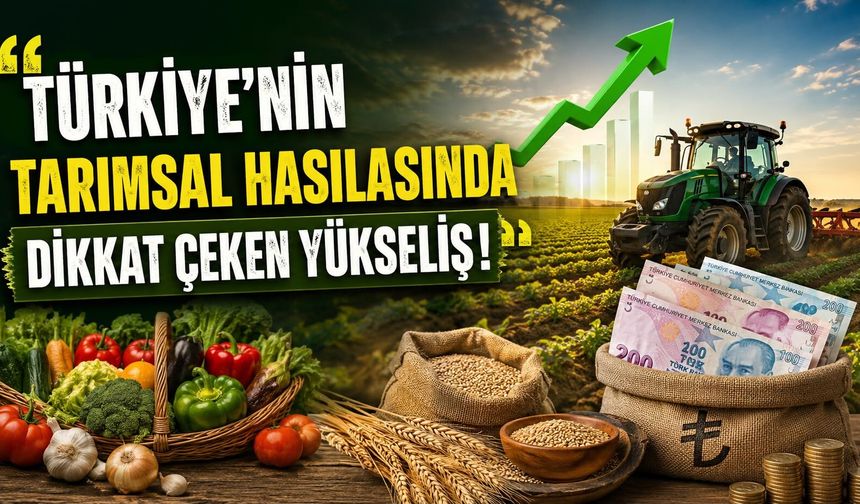 Türkiye’nin Tarımsal Hasılasında Dikkat Çeken Yükseliş!