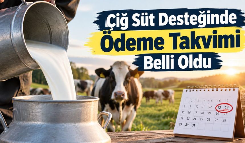 Çiğ Süt Desteğinde Ödeme Takvimi Belli Oldu